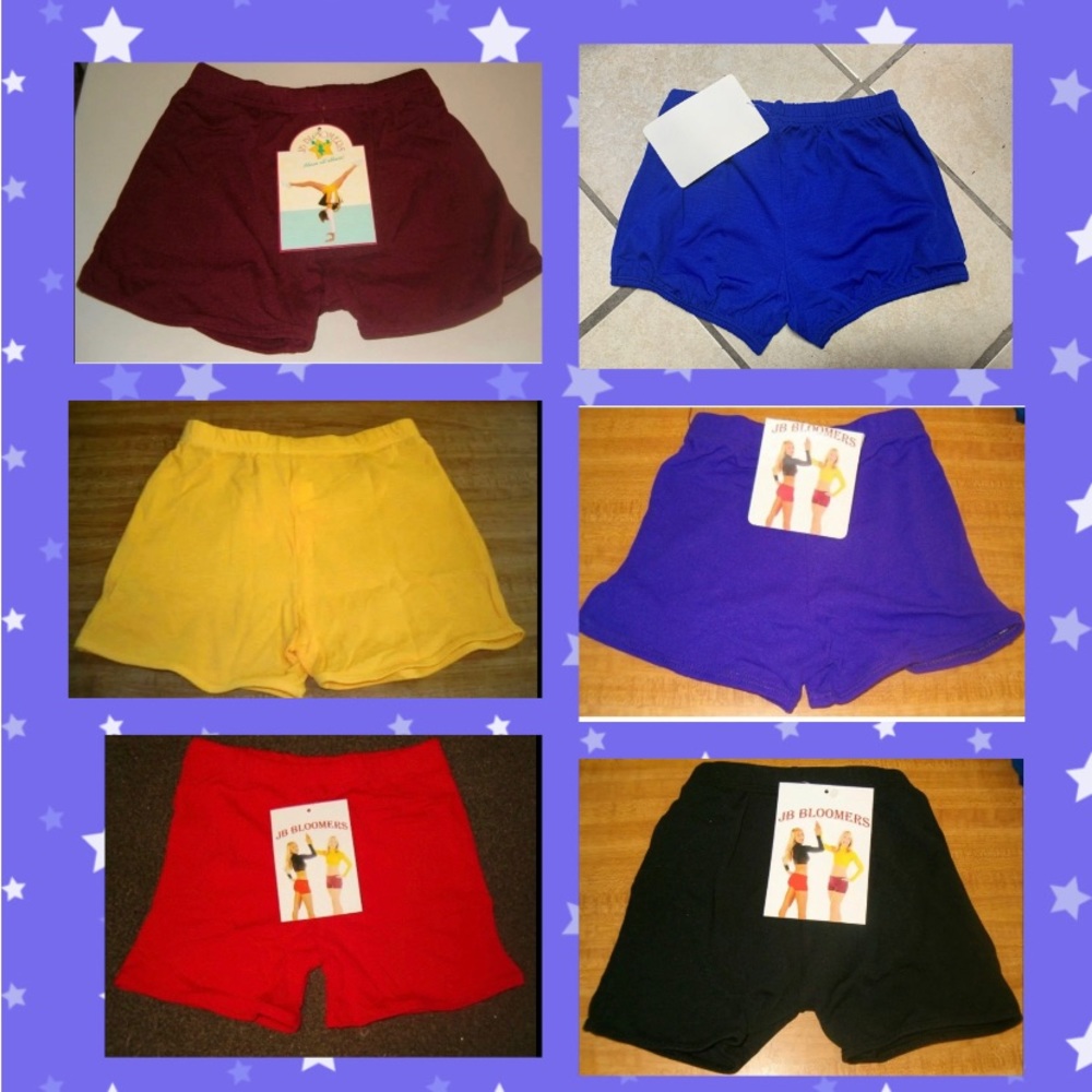 1 Pair Cheer Dance Boy cut Boy Short Spankie Bloomers… U Choose Color NIP